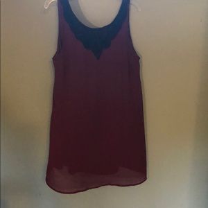 Fall wine colored dress
